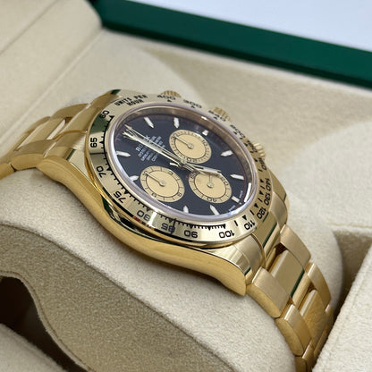 Rolex Cosmograph Daytona 126508 Intensives Schwarz und Champagner