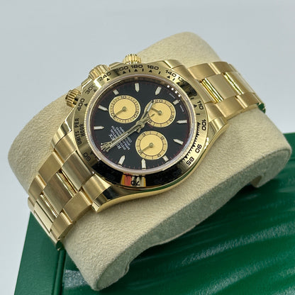 Rolex Cosmograph Daytona 126508 Intensives Schwarz und Champagner