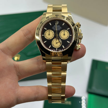 Rolex Cosmograph Daytona 126508 Intensives Schwarz und Champagner