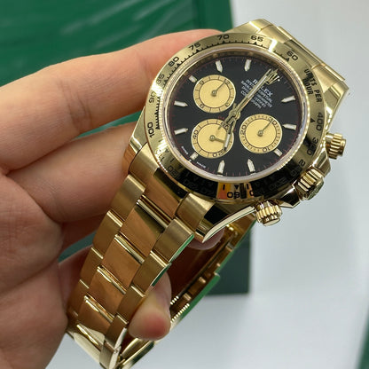 Rolex Cosmograph Daytona 126508 Intensives Schwarz und Champagner