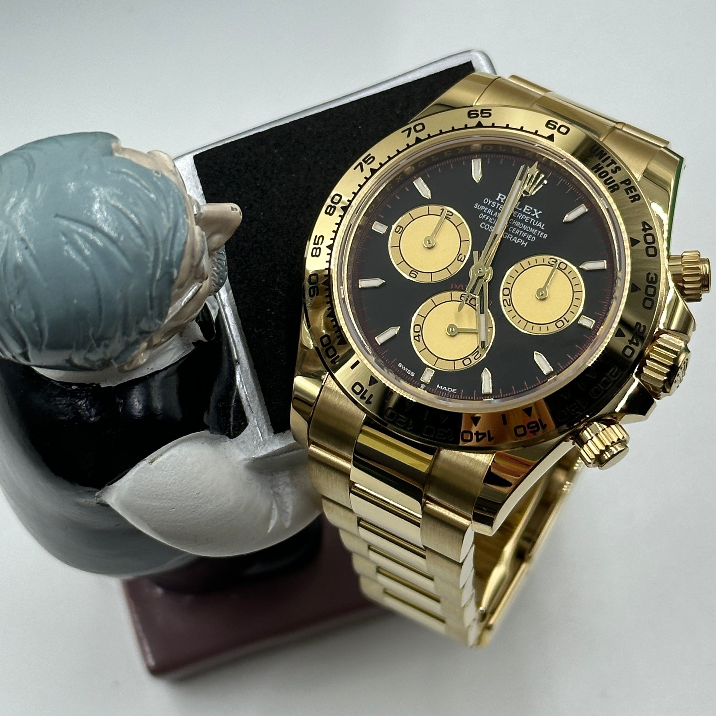 Rolex Cosmograph Daytona 126508 Intensives Schwarz und Champagner