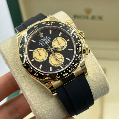 Rolex Cosmograph Daytona 126518 Intensives Schwarz und Champagner