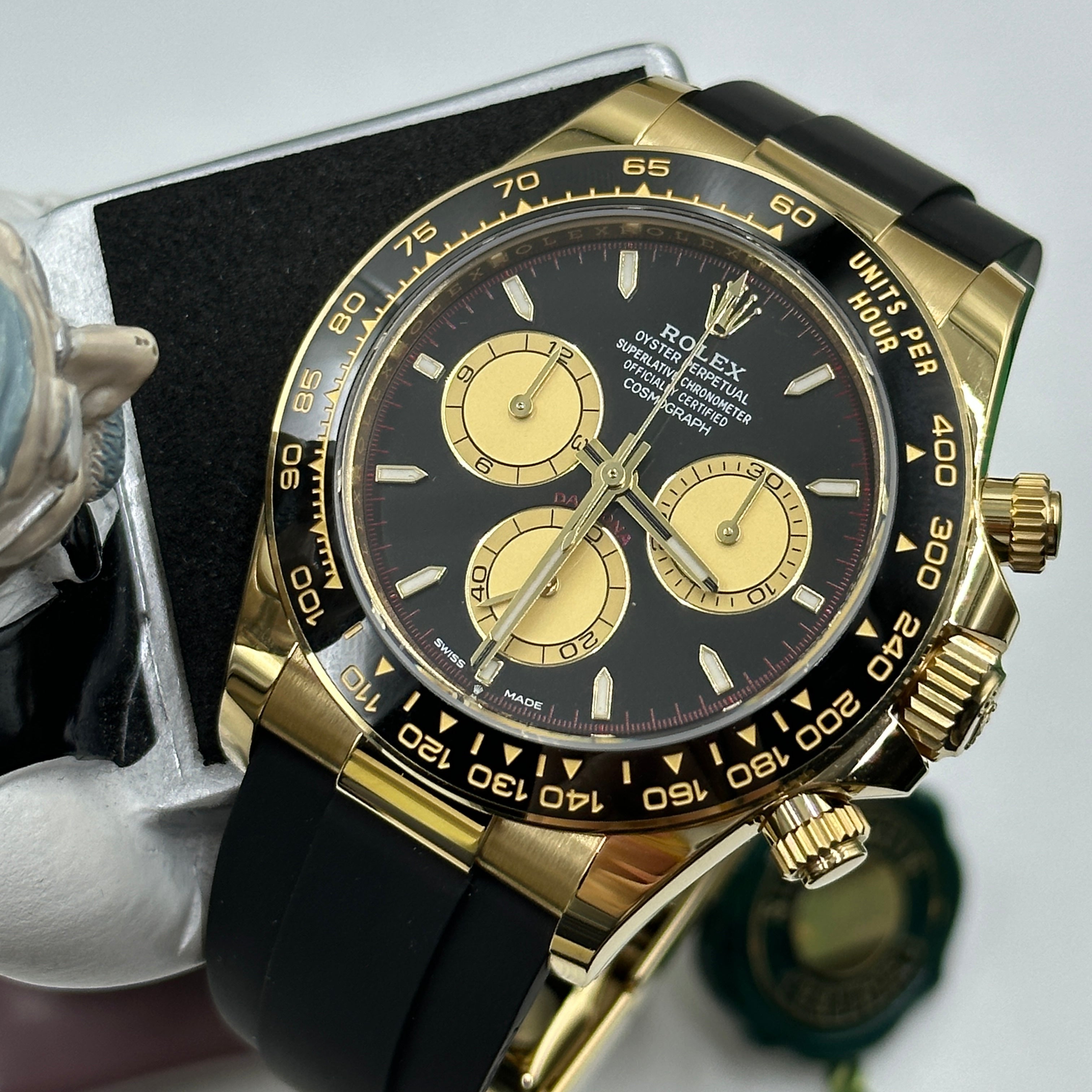 Rolex Cosmograph Daytona 126518 Intensives Schwarz und Champagner
