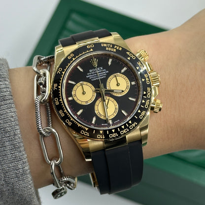Rolex Cosmograph Daytona 126518 Intensives Schwarz und Champagner