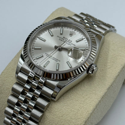 Rolex Datejust 36 126234 Silber Index Jubilee 2025