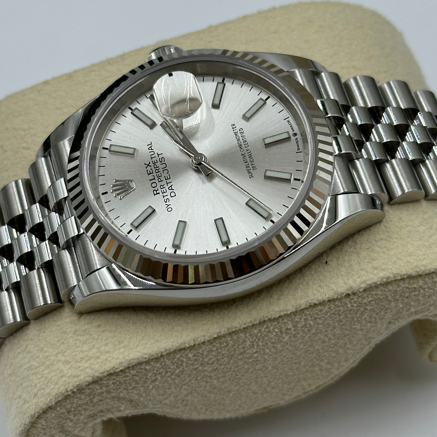 Rolex Datejust 36 126234 Silber Index Jubilee 2025