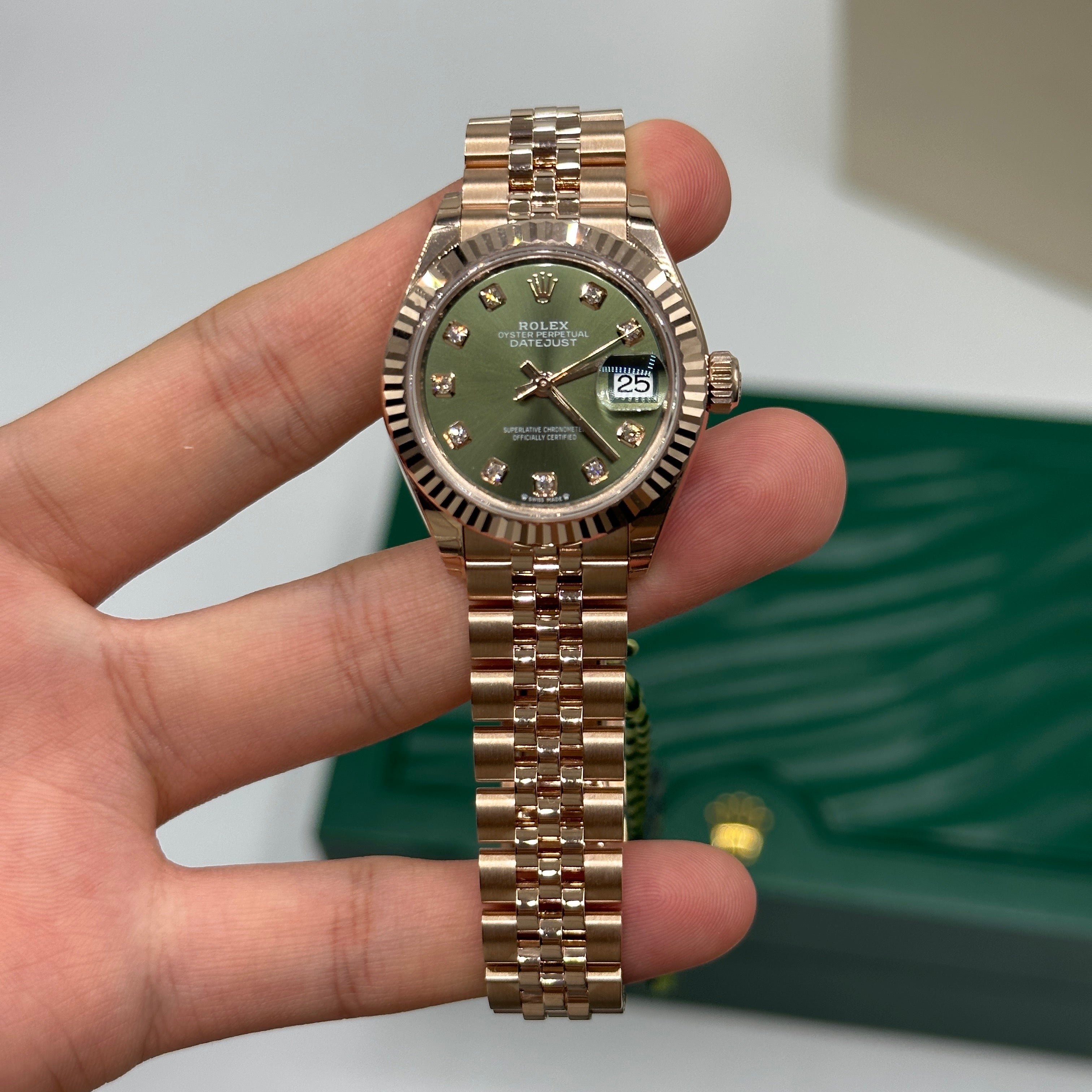 Rolex Lady-Datejust 279175G Grünes Jubiläum 2024
