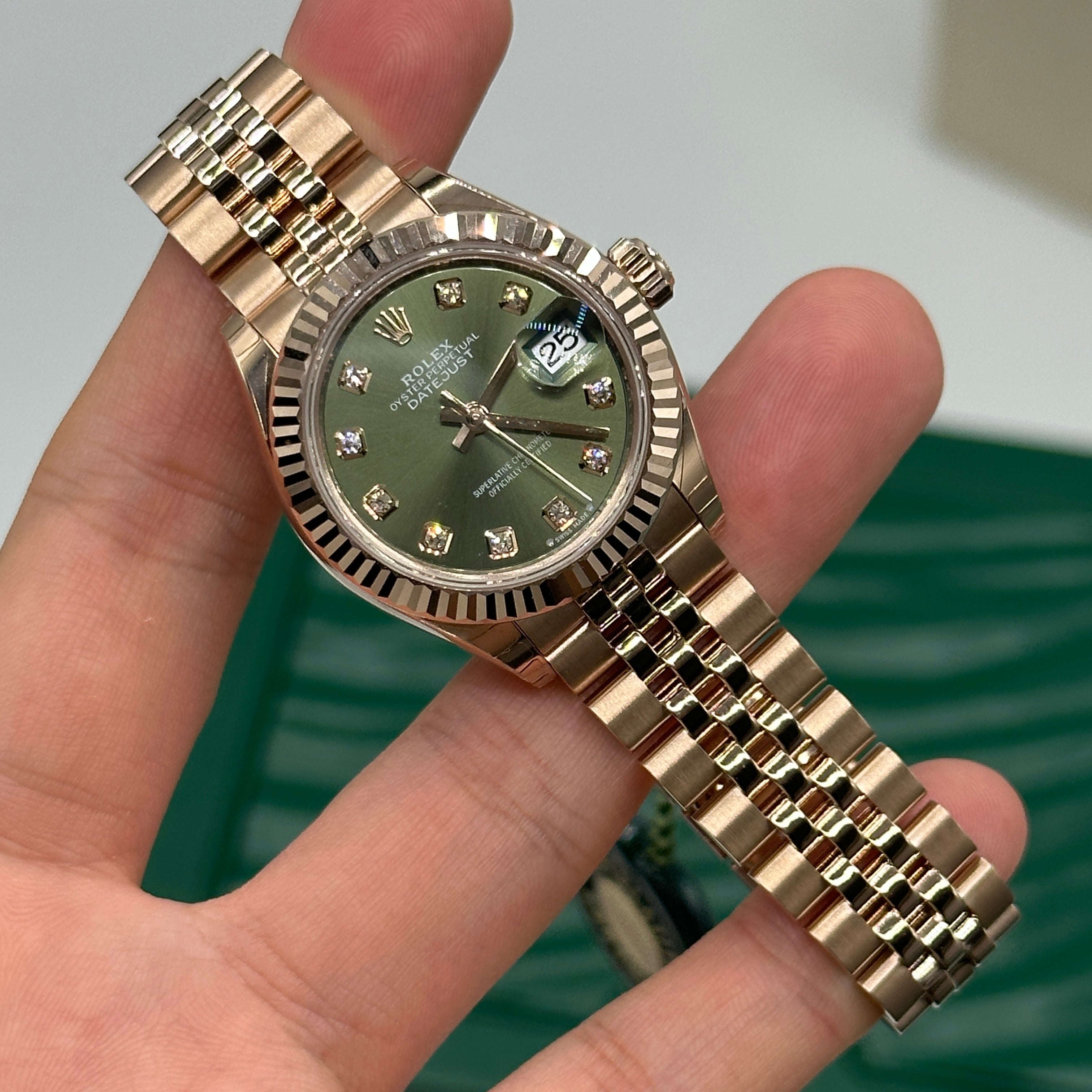 Rolex Lady-Datejust 279175G Grünes Jubiläum 2024