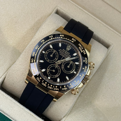 Rolex Cosmograph Daytona 116518LN Schwarz 2019