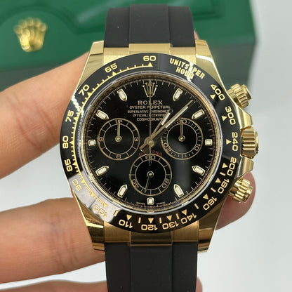 Rolex Cosmograph Daytona 116518LN Schwarz 2019
