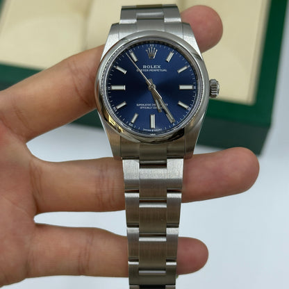Rolex Oyster Perpetual 34 124200 Blau 2024