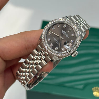 Rolex Lady-Datejust 28 m279384RBR-0017 Grey Diamonds jub 2026