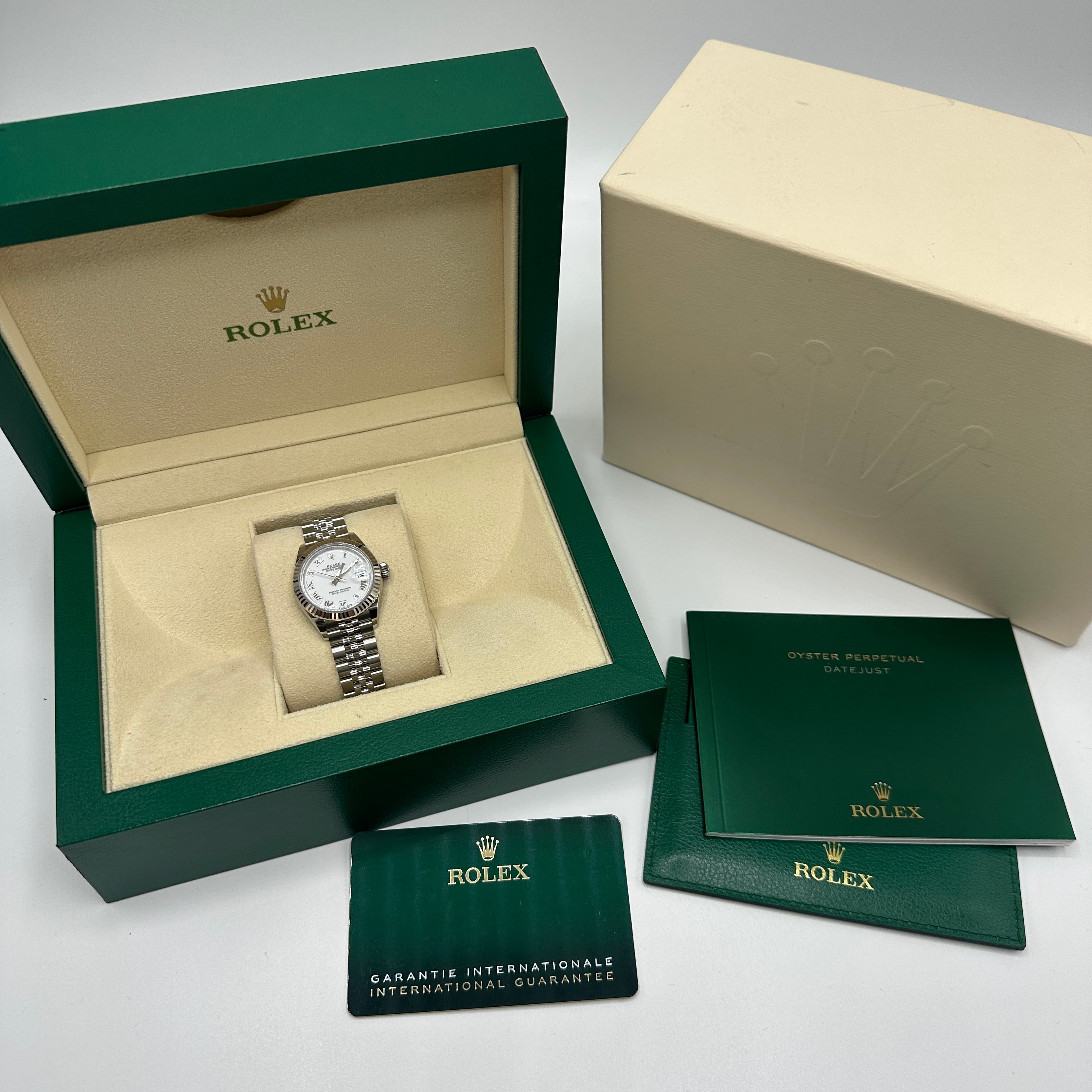 Rolex Lady-Datejust 279174 Weißes römisches Jubiläum 2025