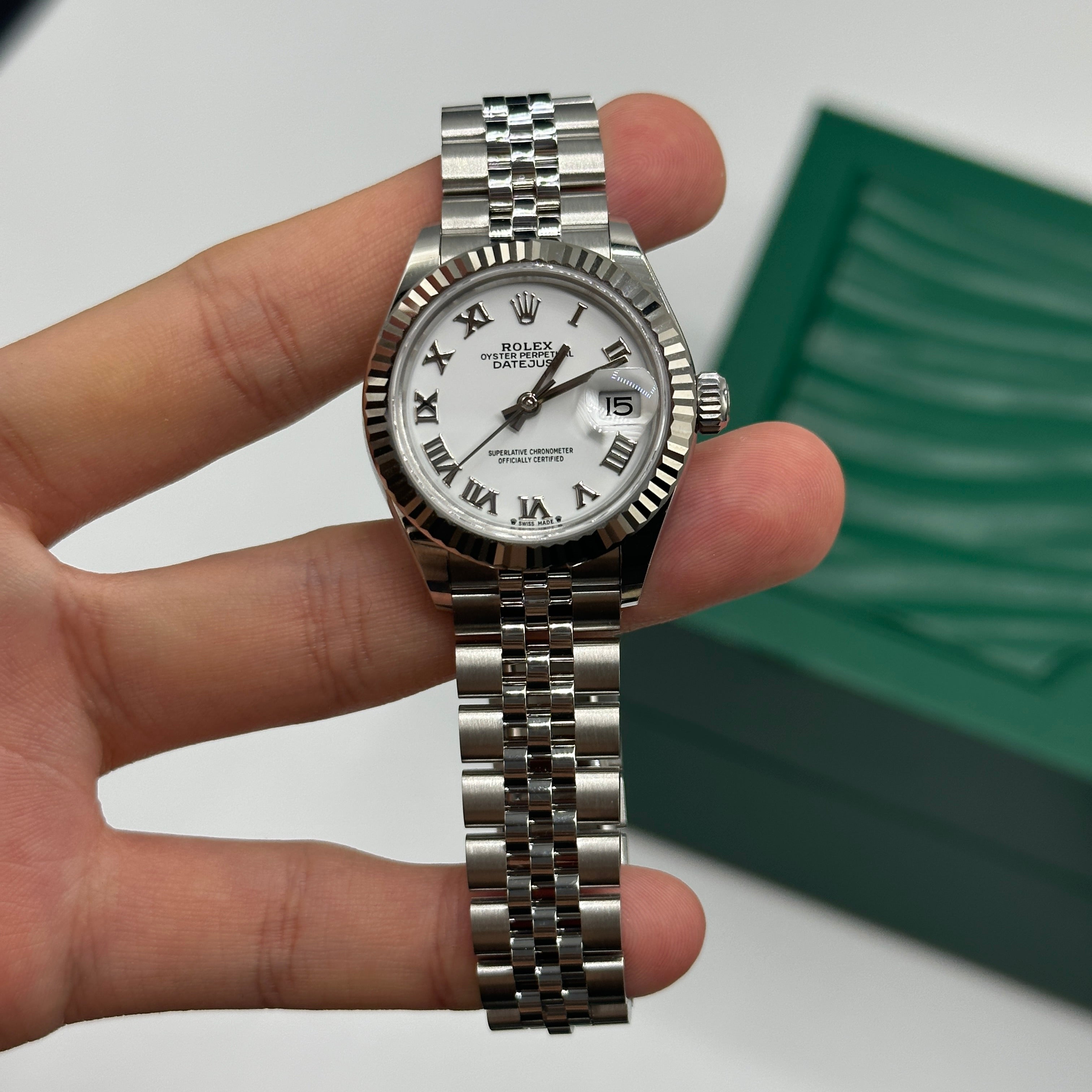 Rolex Lady-Datejust 279174 Weißes römisches Jubiläum 2025