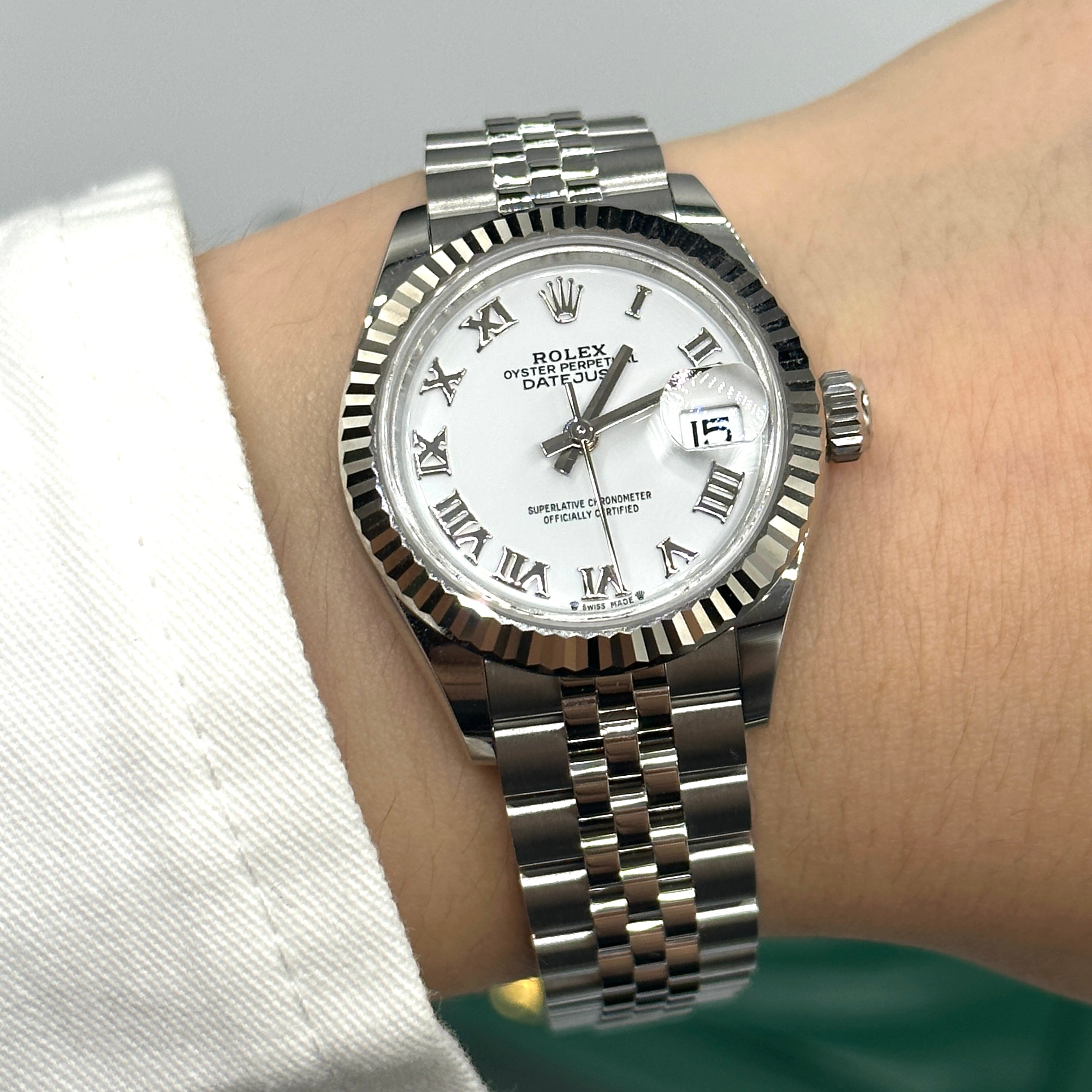 Rolex Lady-Datejust 279174 Weißes römisches Jubiläum 2025