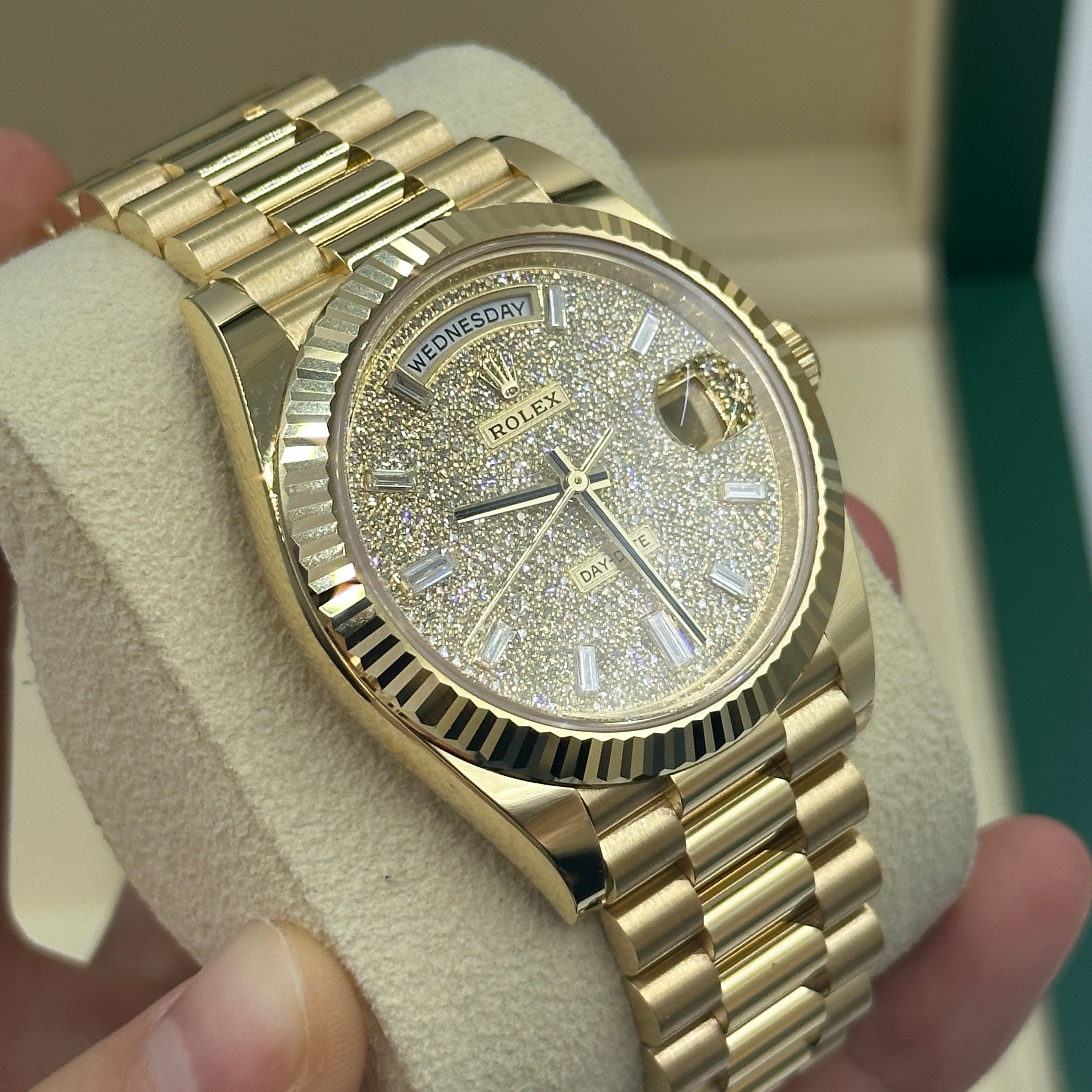 Rolex Day-Date 40 228238A Pave 2025