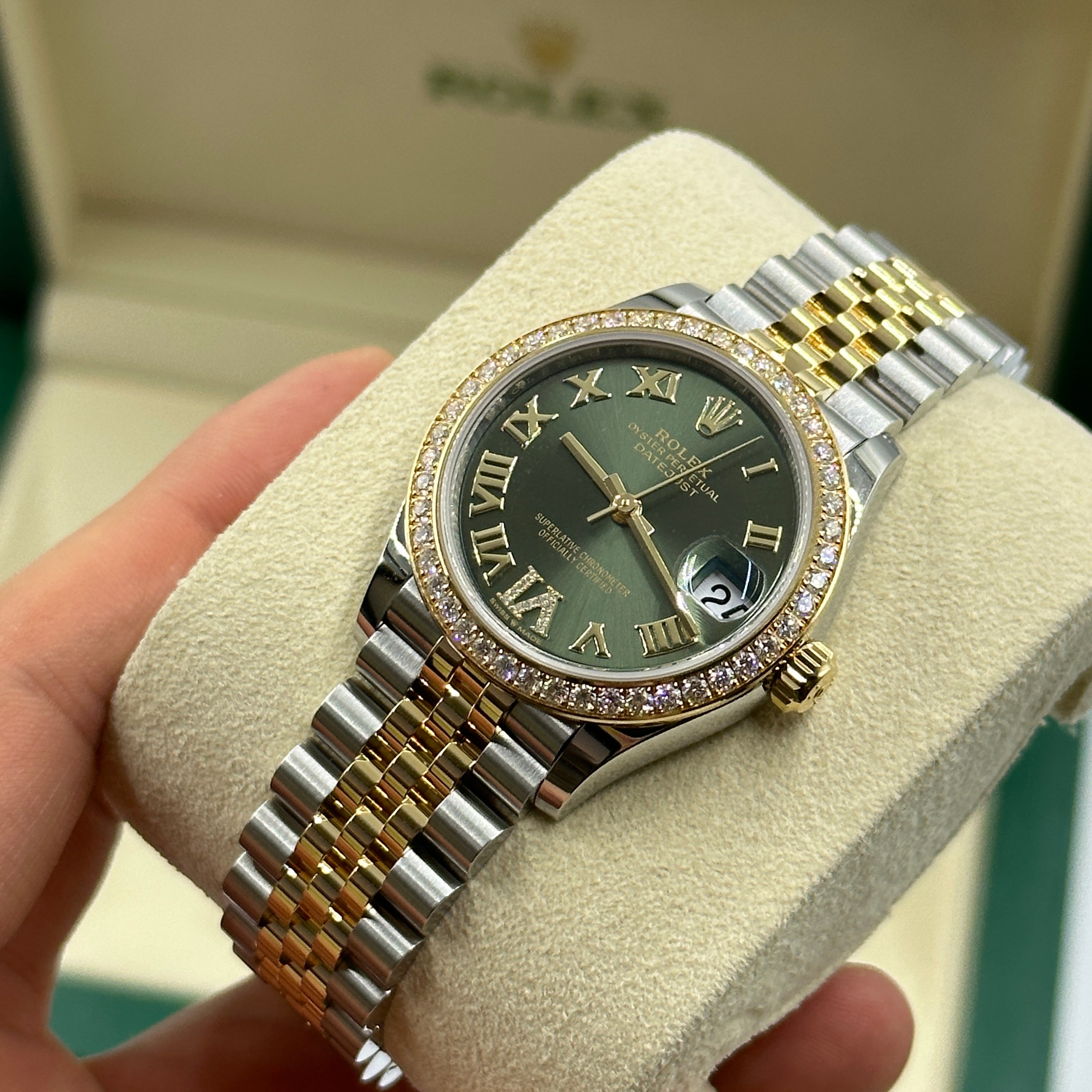 Rolex Datejust 31 278383RBR Grün VI Jubiläum 2023