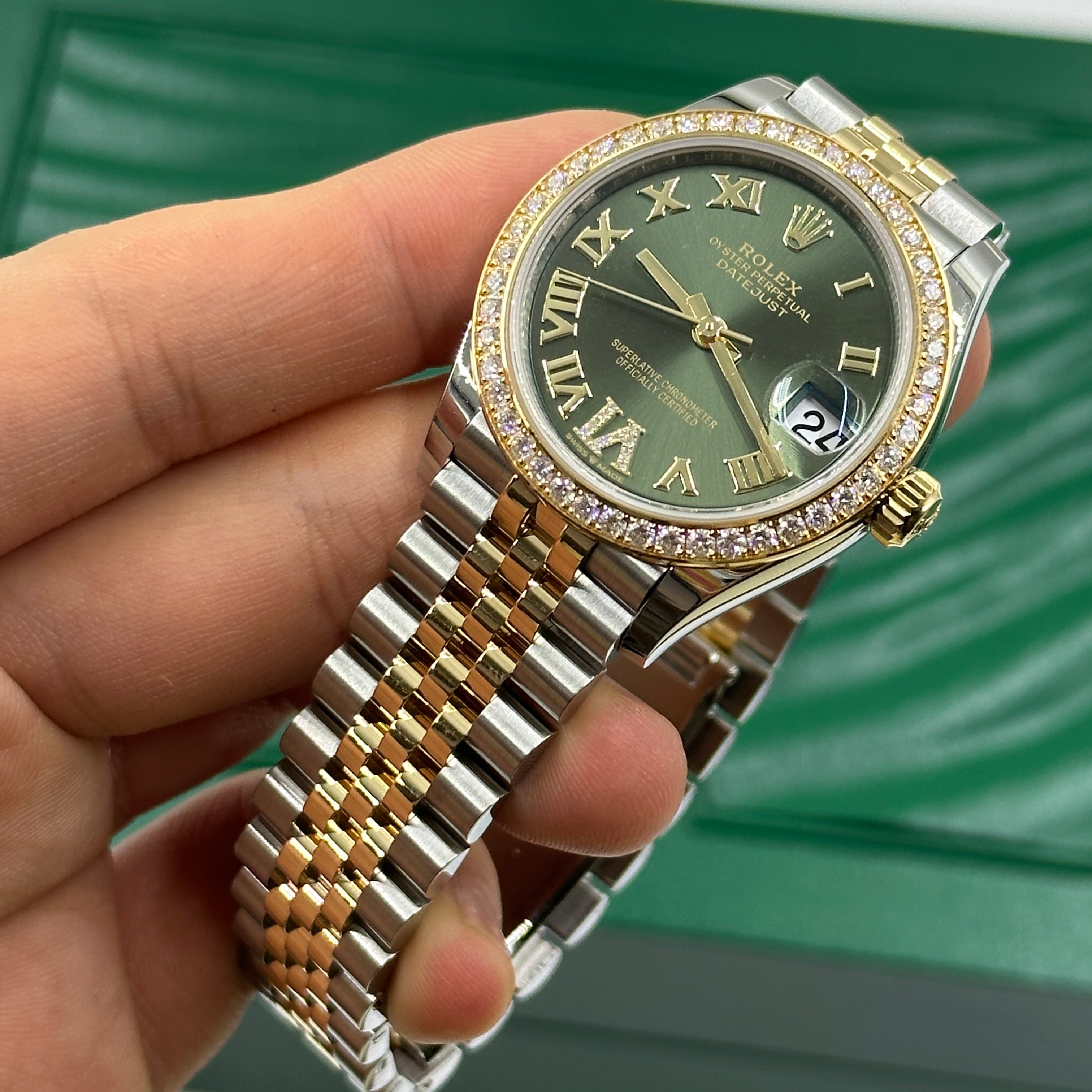 Rolex Datejust 31 278383RBR Grün VI Jubiläum 2023
