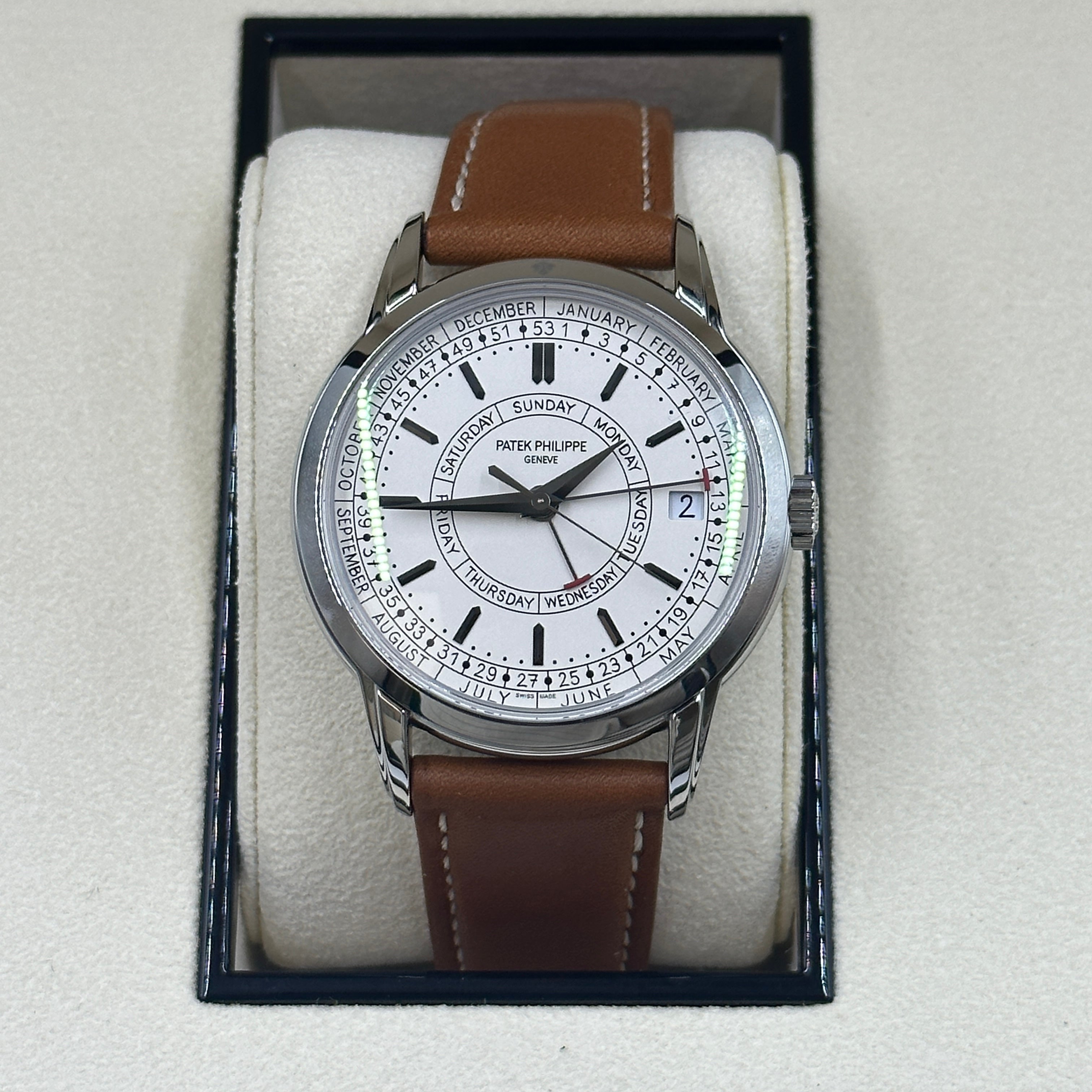 Patek Philippe Calatrava Wochenkalender 5212A‑001 Stahl 40 mm