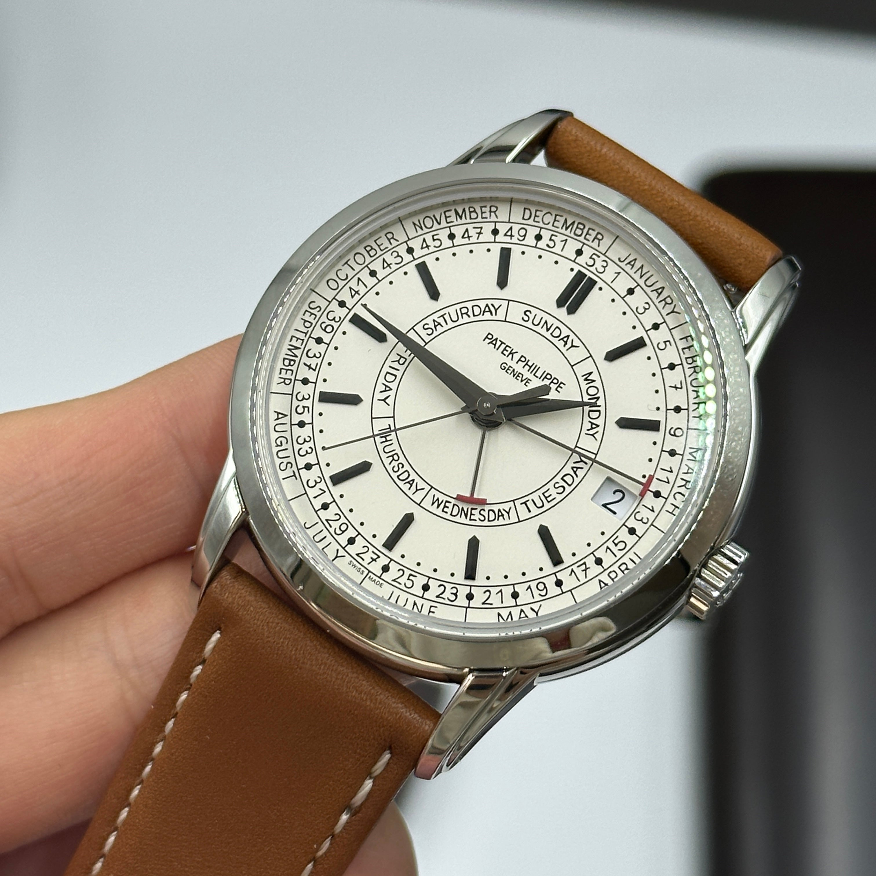 Patek Philippe Calatrava Wochenkalender 5212A‑001 Stahl 40 mm