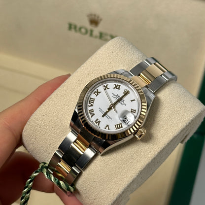 Rolex Lady-Datejust 279173 WHITE ROMAN OYSTER