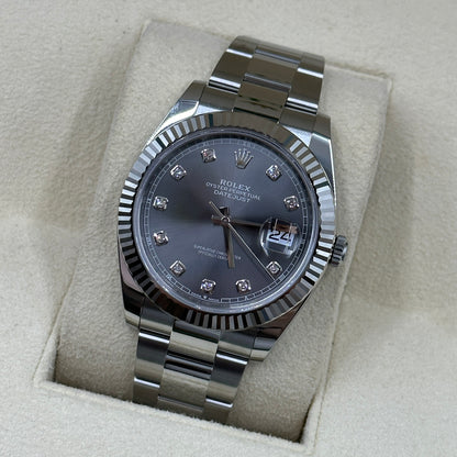 Rolex Datejust 41 126334G Grey Diamond Oyster 2026