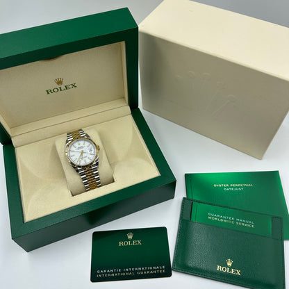 Rolex Datejust 36 126231 Weißes römisches Jubiläum 2025