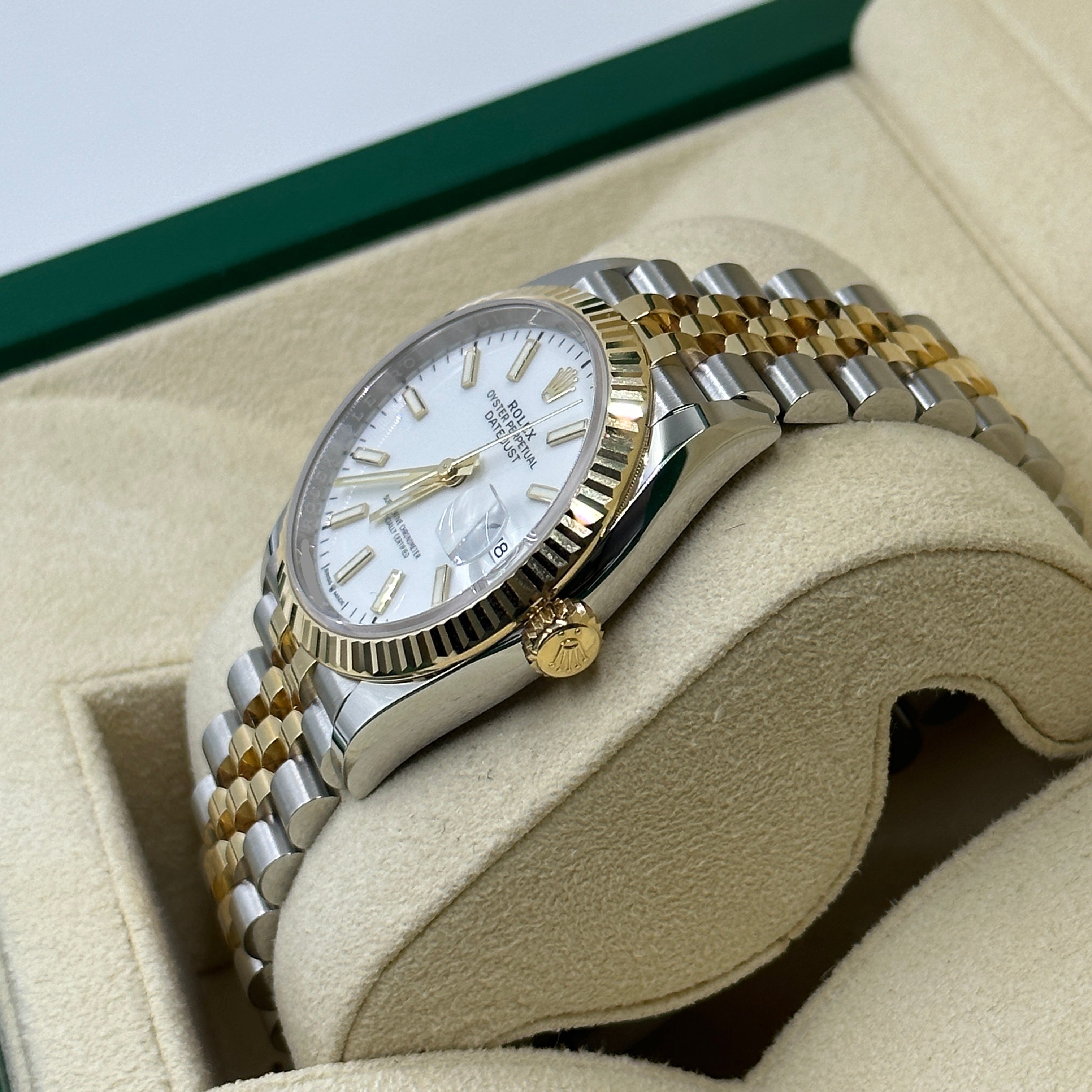 Rolex Datejust 36 126231 Weißes römisches Jubiläum 2025