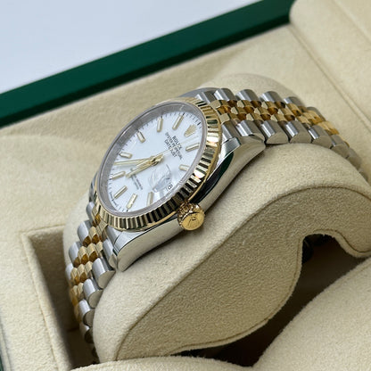 Rolex Datejust 36 126231 Weißes römisches Jubiläum 2025