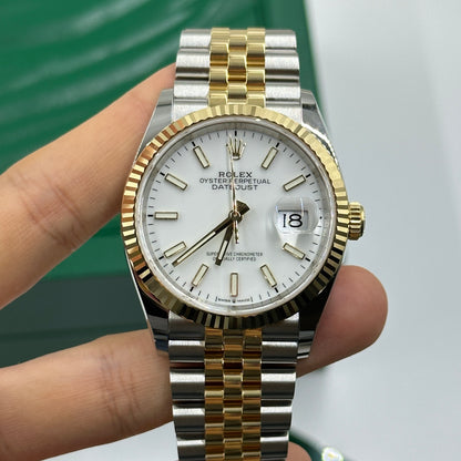 Rolex Datejust 36 126231 Weißes römisches Jubiläum 2025