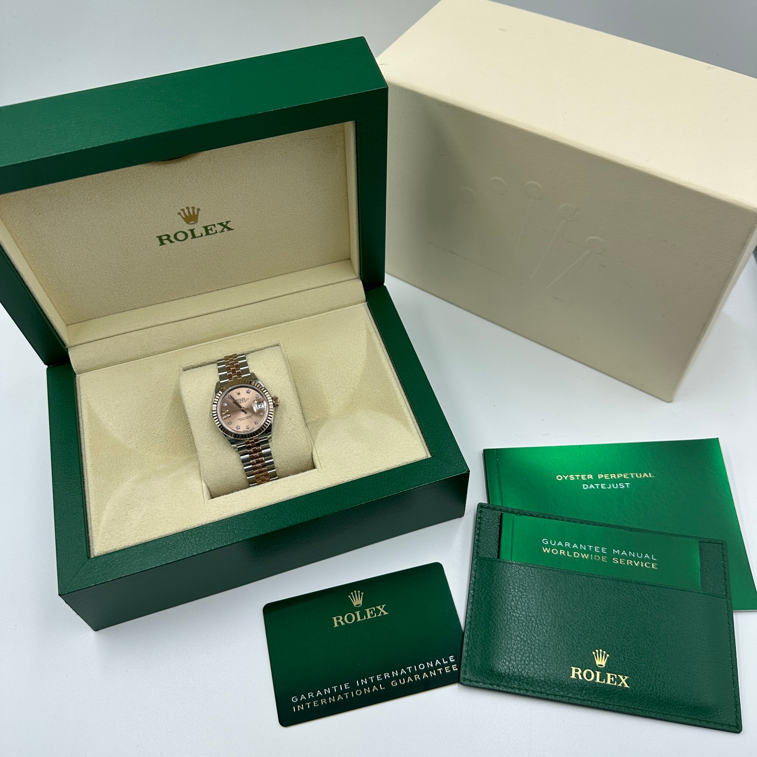 ROLEX  Lady-Datejust 28MM 279171G ROSE STAR  JUB