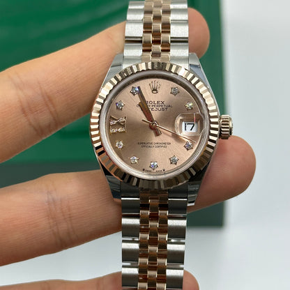 ROLEX  Lady-Datejust 28MM 279171G ROSE STAR  JUB