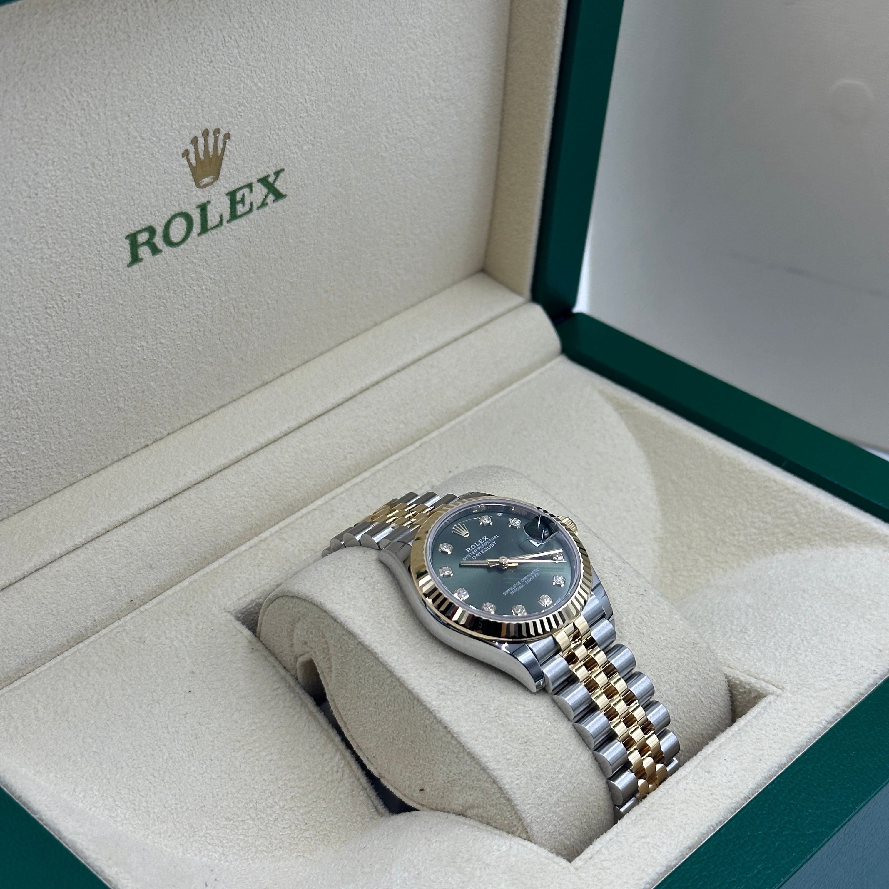Rolex Datejust 31 278273G Grünes Jubiläum 2024