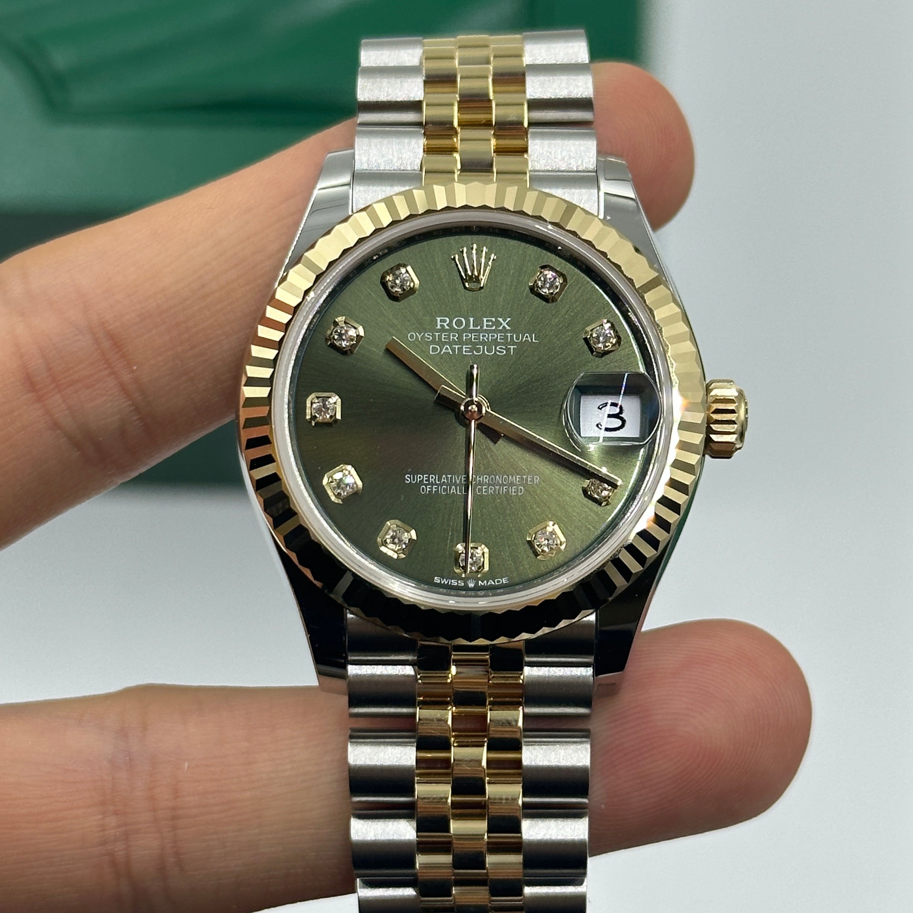 Rolex Datejust 31 278273G Grünes Jubiläum 2024