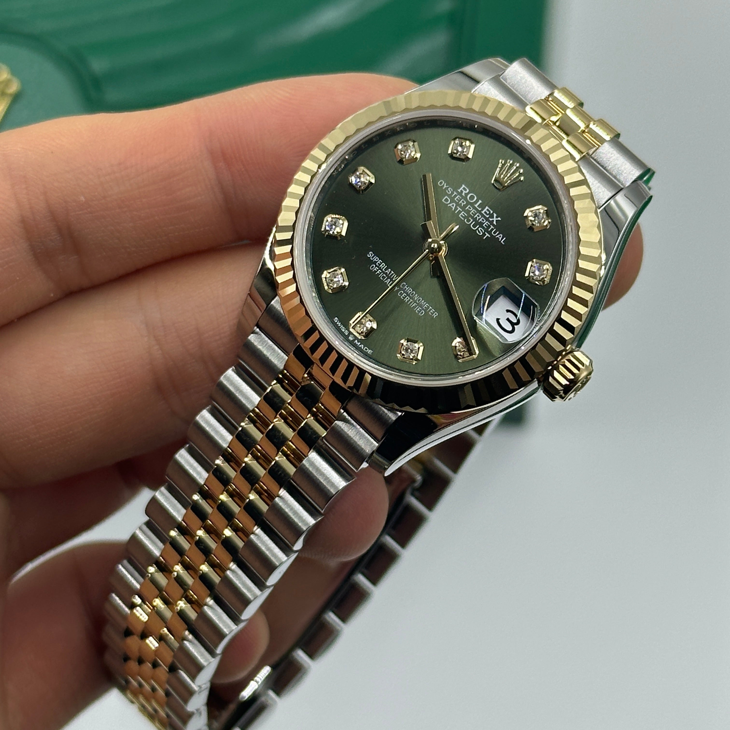 Rolex Datejust 31 278273G Grünes Jubiläum 2024