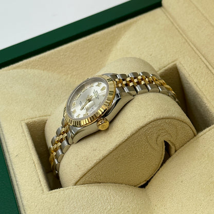 Rolex Lady-Datejust 28  279173 SILVER ROMAN JUB