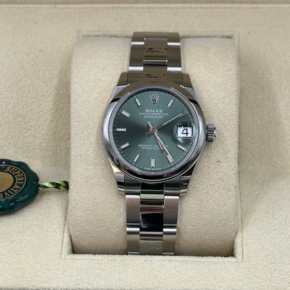 Rolex Datejust 31 278240 GREEN INDEX OYS