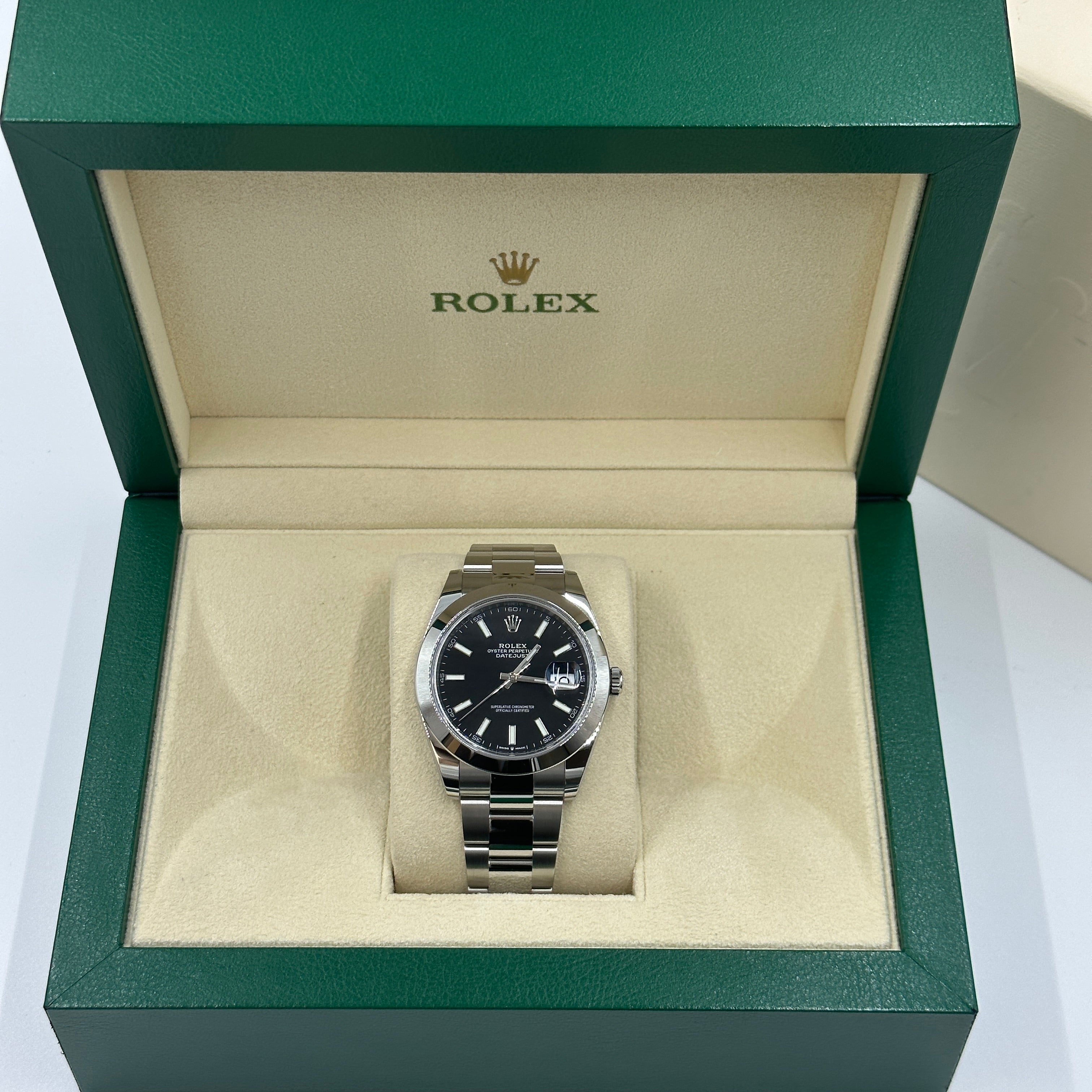 Rolex Datejust 41 126300 Schwarzer Index Oyster 2025