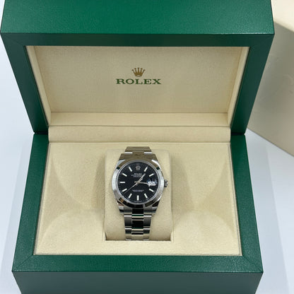 Rolex Datejust 41 126300 Schwarzer Index Oyster 2025