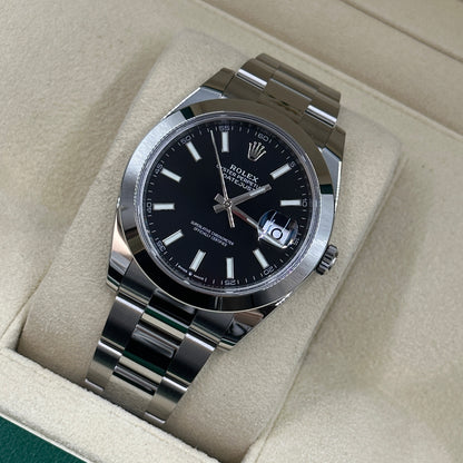 Rolex Datejust 41 126300 Schwarzer Index Oyster 2025