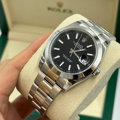 Rolex Datejust 41 126300 Schwarzer Index Oyster 2025