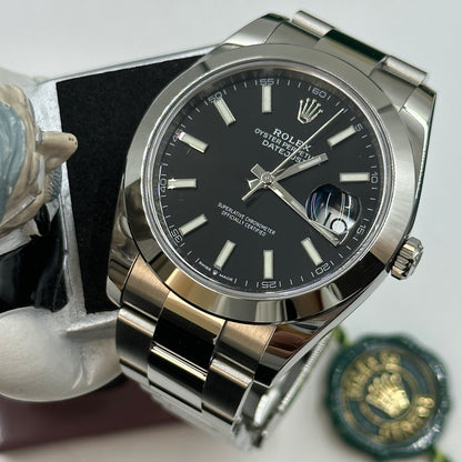 Rolex Datejust 41 126300 Schwarzer Index Oyster 2025