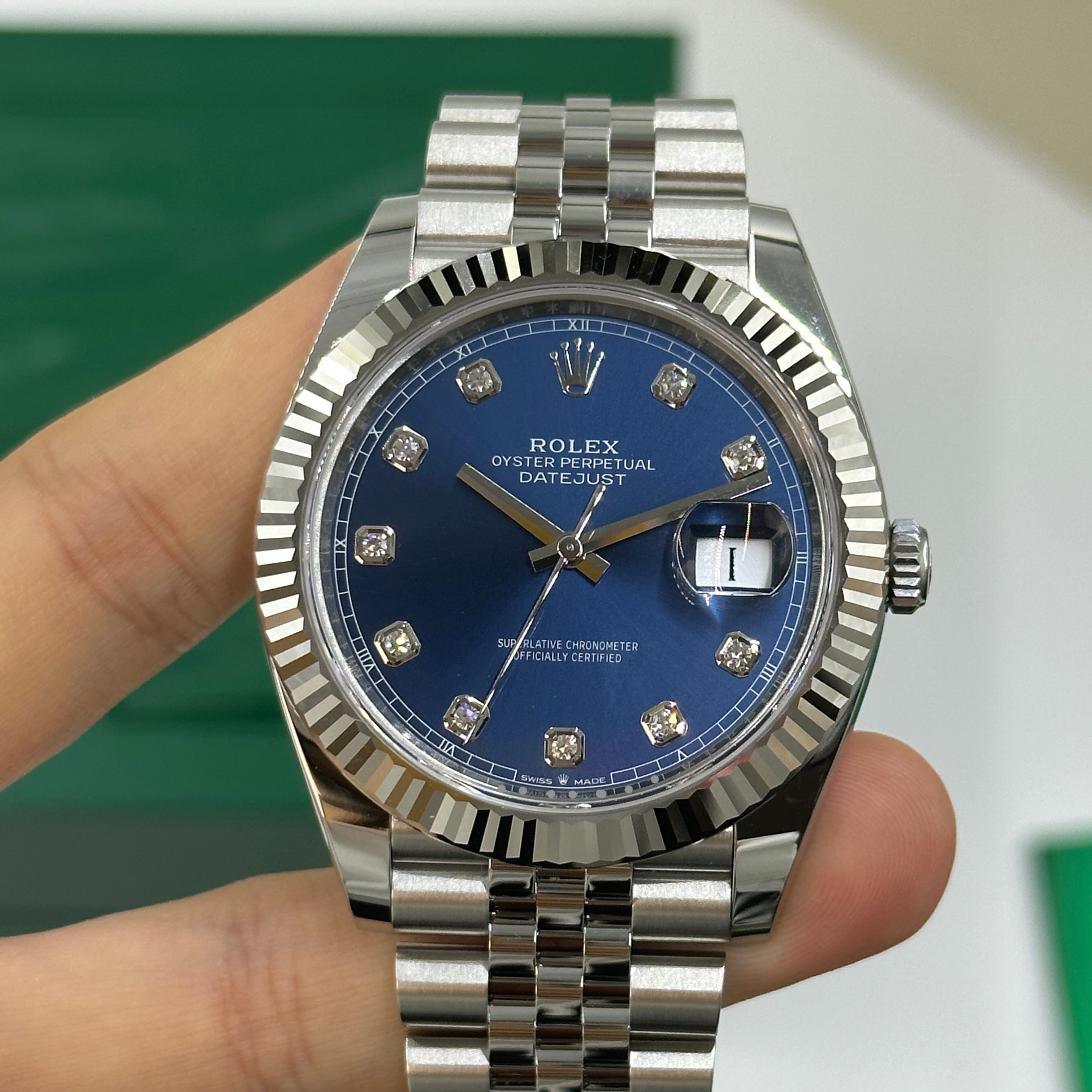 Rolex Datejust 41 126334G Blaues Jubiläum 2024