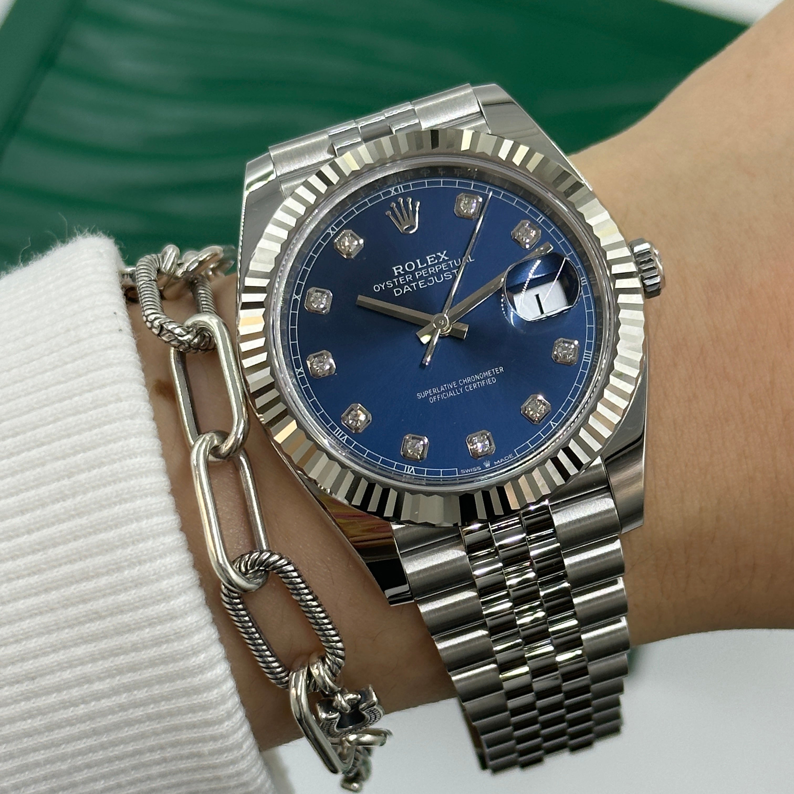 Rolex Datejust 41 126334G Blaues Jubiläum 2024