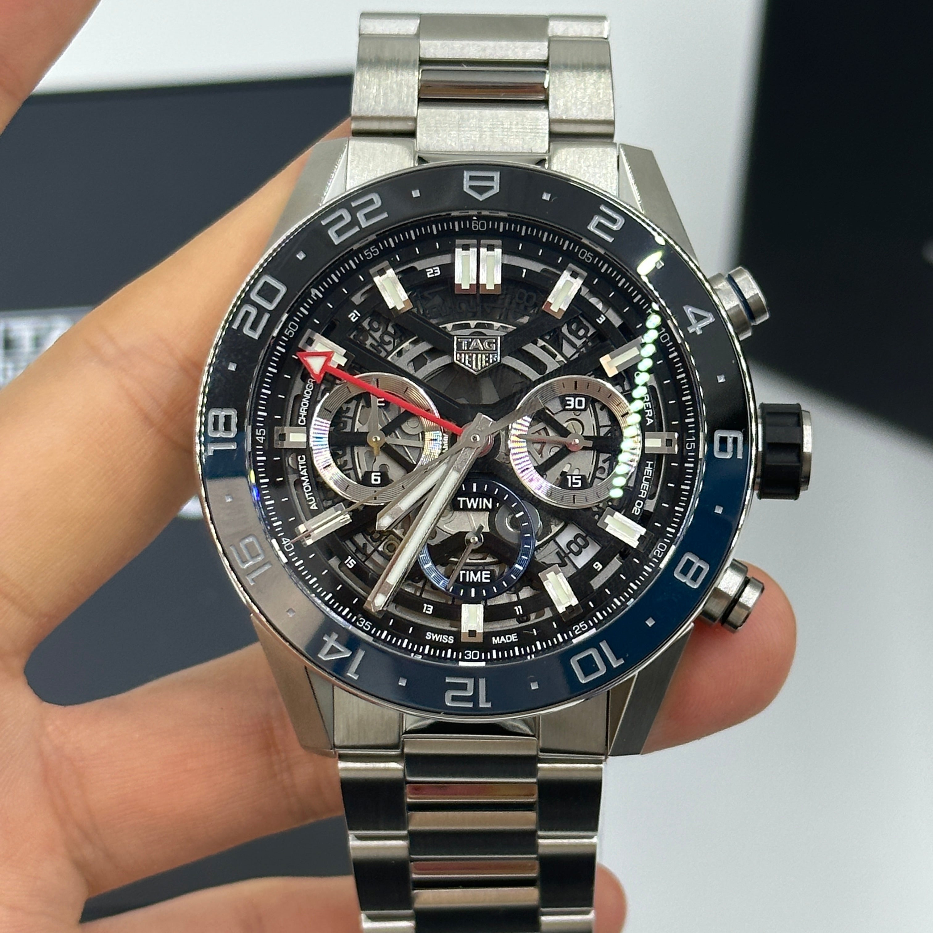 Tag Heuer Carrera Chronograph Twin-Time 45mm CBG2A1Z.BA0658 2024