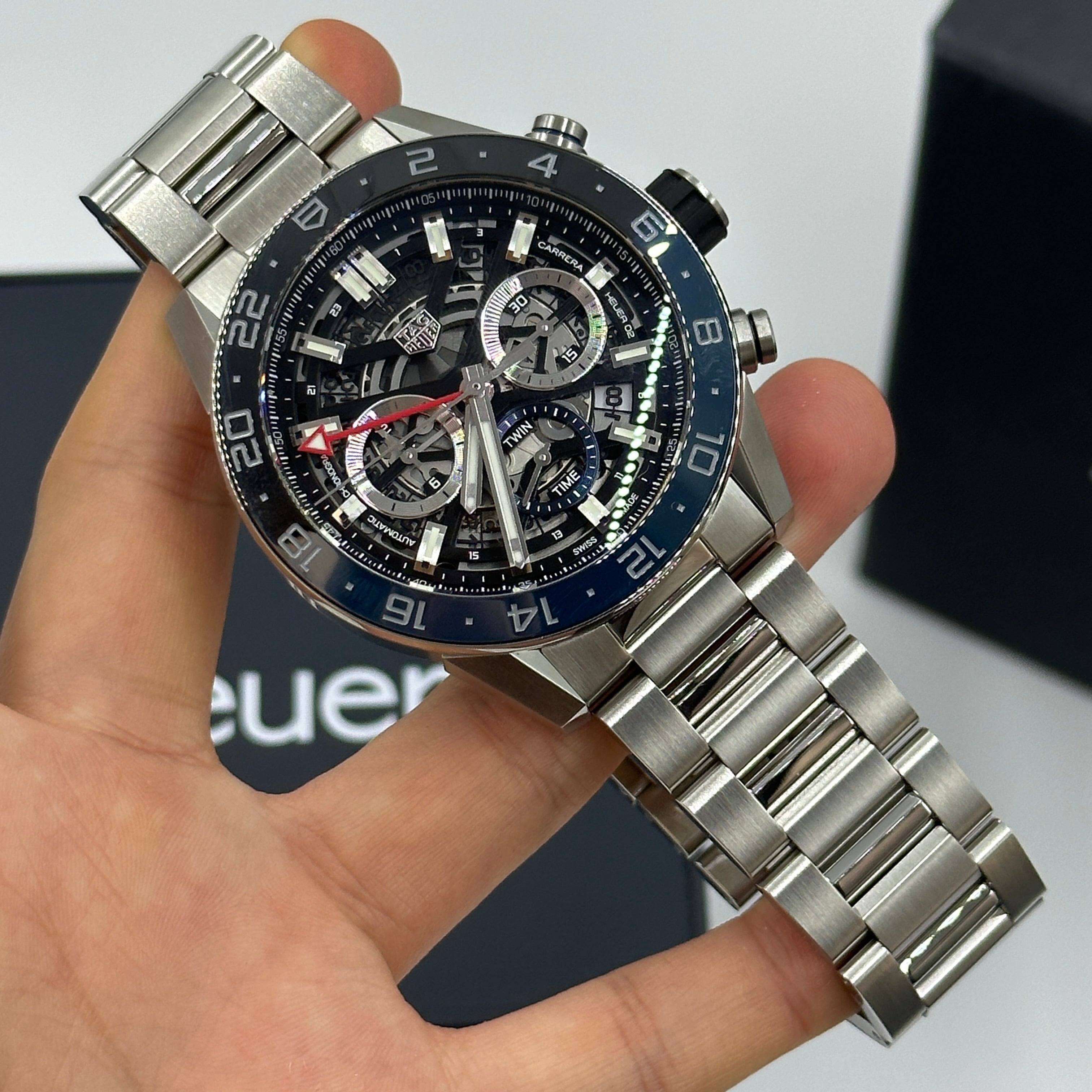 Tag Heuer Carrera Chronograph Twin-Time 45mm CBG2A1Z.BA0658 2024