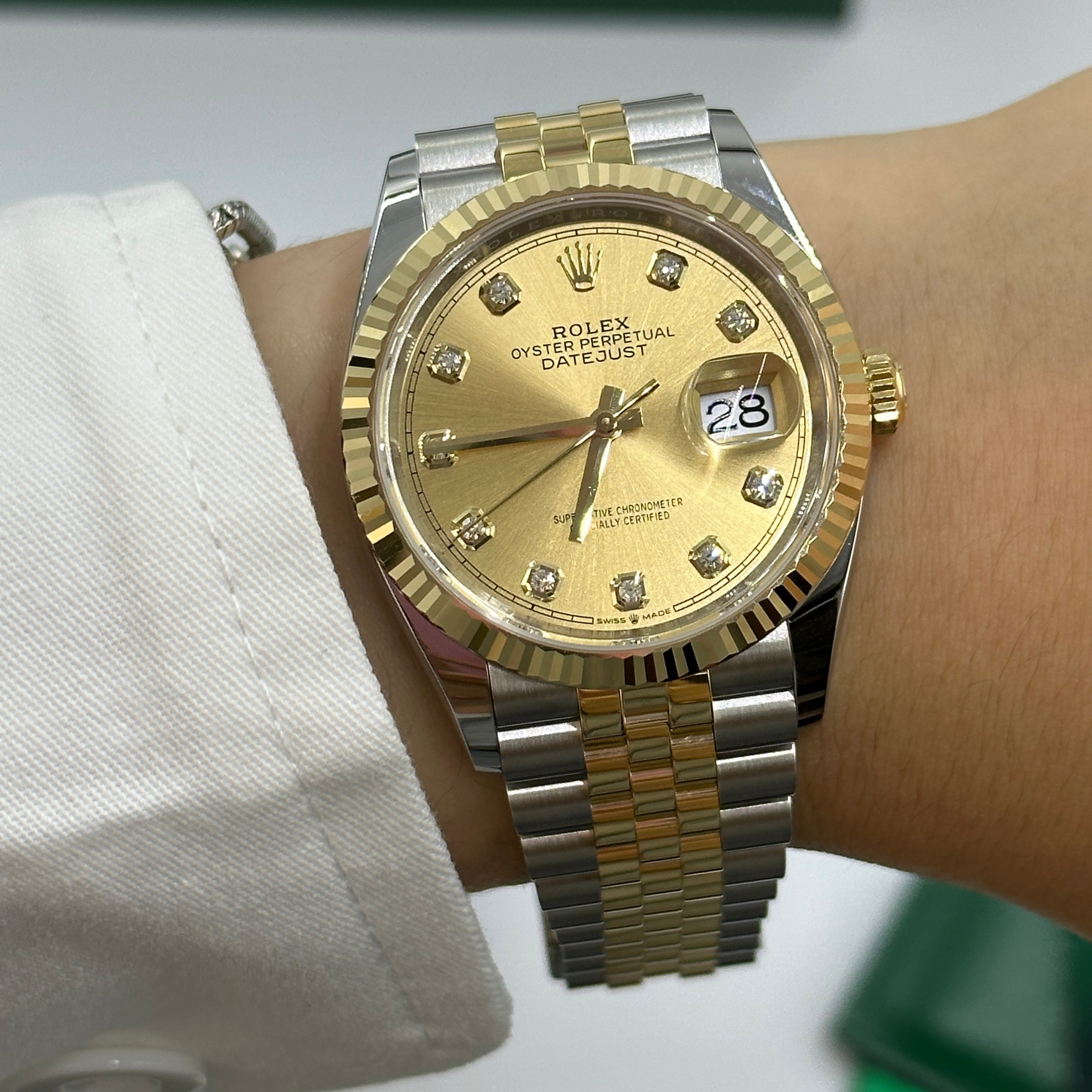 Rolex Datejust 36 126233G Champ Jubilee 2025