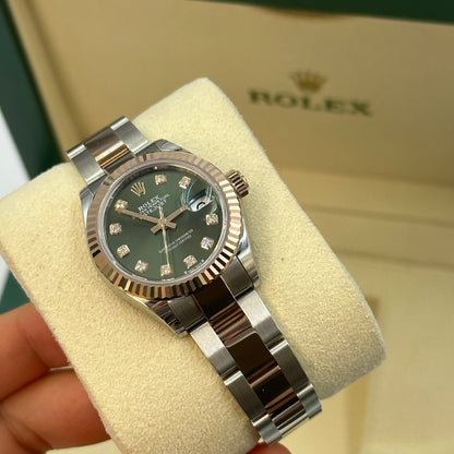 Rolex Lady-Datejust 28 279171G Green Oyster 2026