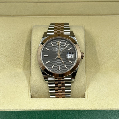 Rolex Datejust 41 126301 Grau geriffeltes Jubiläum 2024