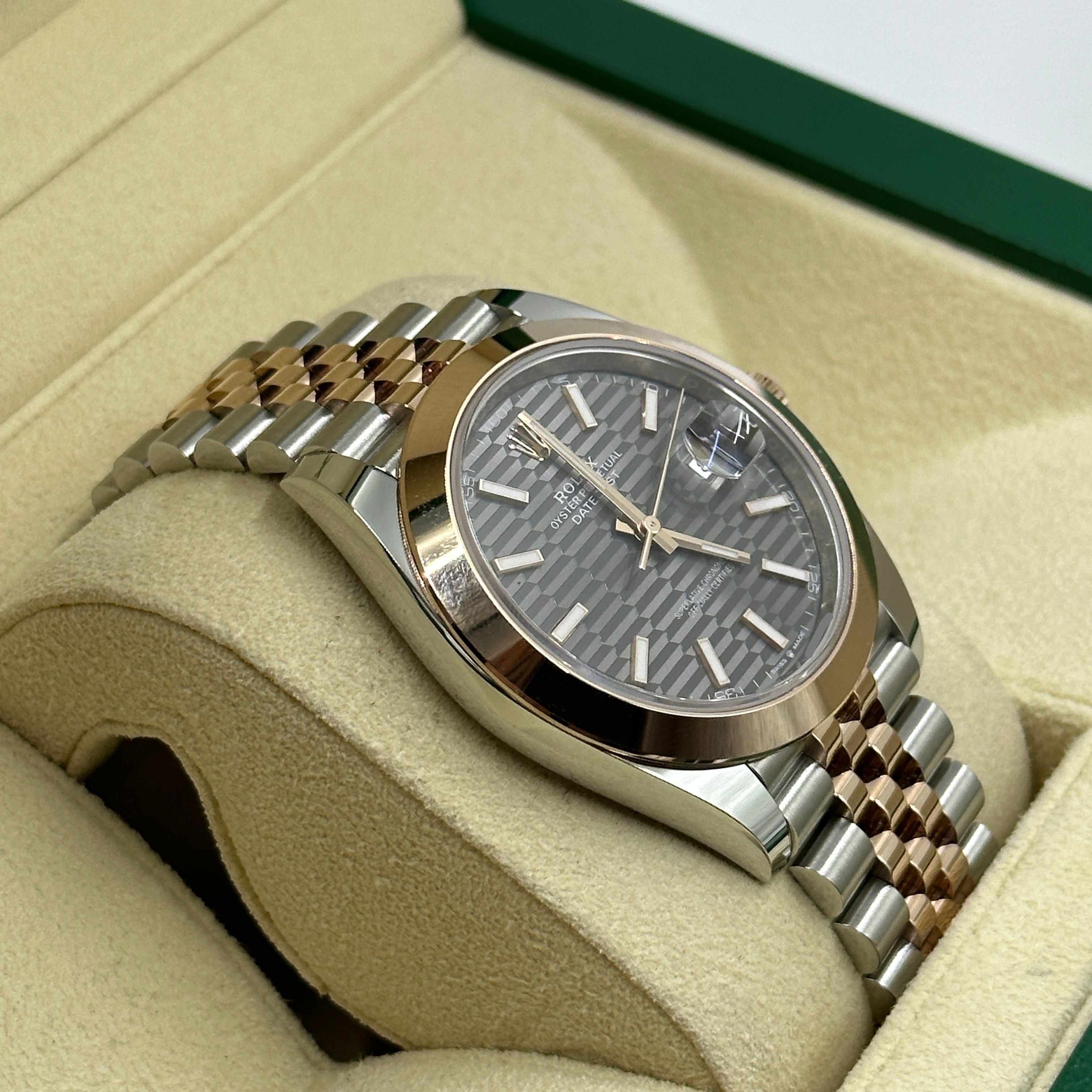 Rolex Datejust 41 126301 Grau geriffeltes Jubiläum 2024